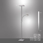 Preview: JUST LIGHT HANS LED Stehleuchte Warmweiss Dimmbar 25,5W 2-fach stahl 11710-55