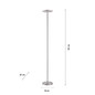 Preview: JUST LIGHT HANS LED Stehleuchte Warmweiss Dimmbar 22W stahl 11729-55