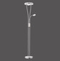 Preview: JUST LIGHT HELIA LED Stehleuchte Warmweiss Dimmbar 20,6W 2-fach stahl 11778-55