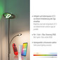 Preview: JUST LIGHT LOLAsmart-ROCCO LED Stehleuchte CCT Dimmbar 25,5W 2-fach stahl 11858-55
