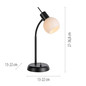 Preview: JUST LIGHT LOKI Tischleuchte E14 Warmweiss max.5W schwarz 12156-18