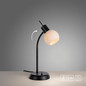 Preview: JUST LIGHT LOKI Tischleuchte E14 Warmweiss max.5W schwarz 12156-18