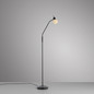 Preview: JUST LIGHT LOKI Stehleuchte E14 Warmweiss max.5W schwarz 12157-18
