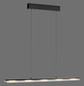 Preview: JUST LIGHT NELE LED Pendelleuchte Warmweiss Dimmbar 21W schwarz 12288-18