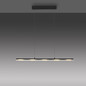 Preview: JUST LIGHT NELE LED Pendelleuchte Warmweiss Dimmbar 21W schwarz 12288-18