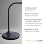 Preview: JUST LIGHT RAFAEL LED Tischleuchte CCT Dimmbar 5W schwarz 13061-18