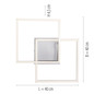 Preview: JUST LIGHT IVEN LED Deckenleuchte Warmweiss 14W 2-fach stahl 14002-55