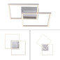 Preview: JUST LIGHT IVEN LED Deckenleuchte Warmweiss 14W 2-fach stahl 14002-55