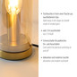 Preview: JUST LIGHT BOTTLE Tischleuchte E14 max. 25W amber 14006-27