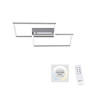 Preview: JUST LIGHT IVEN LED Deckenleuchte CCT Dimmbar 30W 2-fach stahl 14018-55