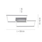 Preview: JUST LIGHT IVEN LED Deckenleuchte CCT Dimmbar 30W 2-fach stahl 14018-55