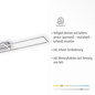 Preview: JUST LIGHT IVEN LED Deckenleuchte CCT Dimmbar 40W 2-fach stahl 14019-55