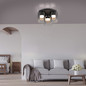Preview: JUST LIGHT ELIO LED Deckenleuchte Warmweiss Dimmbar 22,5W 3-fach schwarz 14041-18