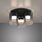 Preview: JUST LIGHT ELIO LED Deckenleuchte Warmweiss Dimmbar 22,5W 3-fach schwarz 14041-18