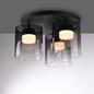 Preview: JUST LIGHT ELIO LED Deckenleuchte Warmweiss Dimmbar 22,5W 3-fach schwarz 14041-18