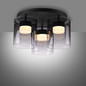 Preview: JUST LIGHT ELIO LED Deckenleuchte Warmweiss Dimmbar 22,5W 3-fach schwarz 14041-18