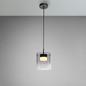 Preview: JUST LIGHT ELIO LED Pendelleuchte Warmweiss Dimmbar 7,5W schwarz 14042-18