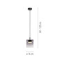 Preview: JUST LIGHT ELIO LED Pendelleuchte Warmweiss Dimmbar 7,5W schwarz 14042-18