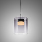 Preview: JUST LIGHT ELIO LED Pendelleuchte Warmweiss Dimmbar 7,5W schwarz 14042-18