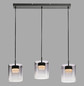 Preview: JUST LIGHT ELIO LED Pendelleuchte Warmweiss Dimmbar 22,5W 3-fach schwarz 14043-18