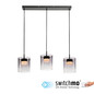 Preview: JUST LIGHT ELIO LED Pendelleuchte Warmweiss Dimmbar 22,5W 3-fach schwarz 14043-18