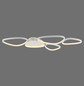 Preview: JUST LIGHT PEBBLES LED Deckenleuchte Warmweiss Dimmbar 42W weiss 14045-16