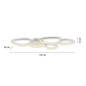 Preview: JUST LIGHT PEBBLES LED Deckenleuchte Warmweiss Dimmbar 42W weiss 14045-16