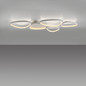 Preview: JUST LIGHT PEBBLES LED Deckenleuchte Warmweiss Dimmbar 42W weiss 14045-16