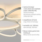 Preview: JUST LIGHT PEBBLES LED Deckenleuchte Warmweiss Dimmbar 54W weiss 14046-16