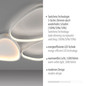 Preview: JUST LIGHT PEBBLES LED Deckenleuchte Warmweiss Dimmbar 26,5W weiss 14049-16