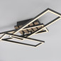 Preview: JUST LIGHT AKUSTIKA LED Deckenleuchte Warmweiss 20,5W Holz-natur 14051-79