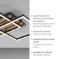 Preview: JUST LIGHT AKUSTIKA LED Deckenleuchte Warmweiss 15W Holz-natur 14053-79
