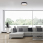 Preview: JUST LIGHT MIKADO LED Deckenleuchte Warmweiss Dimmbar 33W schwarz 14091-18