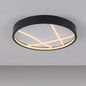 Preview: JUST LIGHT MIKADO LED Deckenleuchte Warmweiss Dimmbar 33W schwarz 14091-18