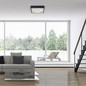Preview: JUST LIGHT MIKADO LED Deckenleuchte Warmweiss Dimmbar 28W schwarz 14092-18