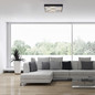 Preview: JUST LIGHT MIKADO LED Deckenleuchte Warmweiss Dimmbar 42W schwarz 14093-18