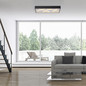 Preview: JUST LIGHT MIKADO LED Deckenleuchte Warmweiss Dimmbar 42W schwarz 14094-18