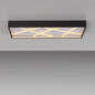 Preview: JUST LIGHT MIKADO LED Deckenleuchte Warmweiss Dimmbar 42W schwarz 14094-18