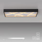 Preview: JUST LIGHT MIKADO LED Deckenleuchte Warmweiss Dimmbar 42W schwarz 14094-18