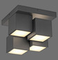 Preview: JUST LIGHT TETRIS LED Deckenleuchte Warmweiss 17W schwarz 14114-18
