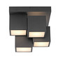 Preview: JUST LIGHT TETRIS LED Deckenleuchte Warmweiss 17W schwarz 14114-18