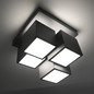 Preview: JUST LIGHT TETRIS LED Deckenleuchte Warmweiss 17W schwarz 14114-18