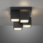 Preview: JUST LIGHT TETRIS LED Deckenleuchte Warmweiss 17W schwarz 14114-18