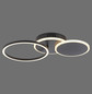 Preview: JUST LIGHT SEVENT LED Deckenleuchte Warmweiss 25,5W schwarz 14116-18
