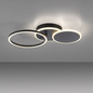Preview: JUST LIGHT SEVENT LED Deckenleuchte Warmweiss 25,5W schwarz 14116-18