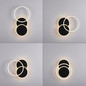 Preview: JUST LIGHT SEVENT LED Deckenleuchte Warmweiss 25,5W schwarz 14116-18