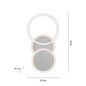 Preview: JUST LIGHT SEVENT LED Deckenleuchte Warmweiss 25,5W stahl 14116-55
