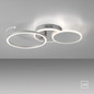 Preview: JUST LIGHT SEVENT LED Deckenleuchte Warmweiss 25,5W stahl 14116-55