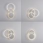 Preview: JUST LIGHT SEVENT LED Deckenleuchte Warmweiss 25,5W stahl 14116-55