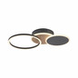 Preview: JUST LIGHT SEVENT LED Deckenleuchte Warmweiss 25,5W Holzdekor 14116-78
